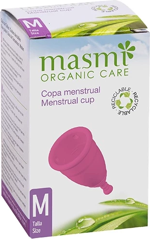 Kupë menstruale Masmi Organic Care M për femra, 1 copë