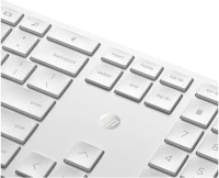 Set tastier dhe maus HP 650 - Wireless, 2.4GHz, e bardhe