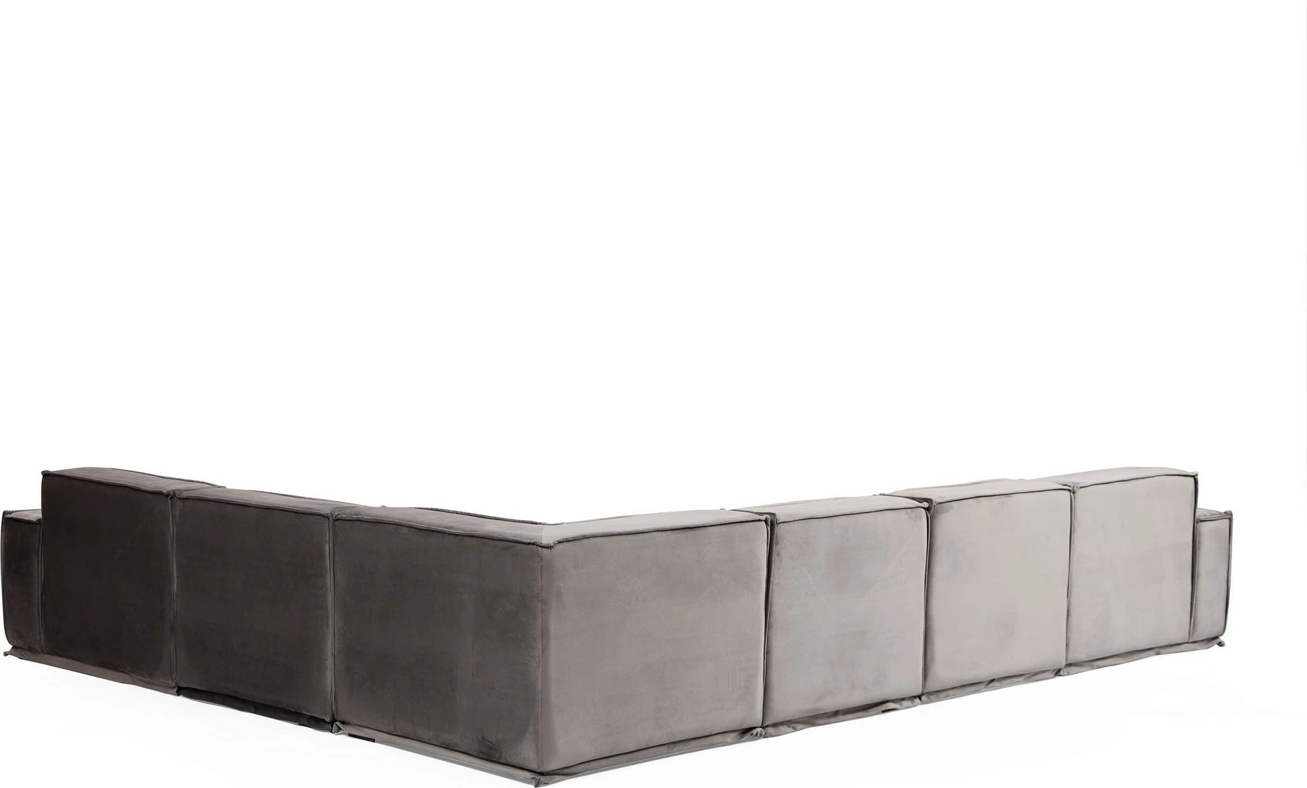Këndare Atelier del Sofa, Lego Corner 2 (L1-O1-O1-C-O1-1R), ngjyrë gri