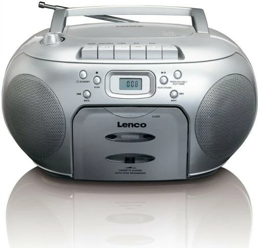 Boombox Lenco SCD-420, kasetofon, radio FM/AM, argjend