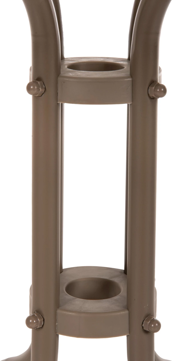 Tavolinë e jashtme katrore FIGO FH5035.04, ngjyrë shampanjë, metal-xham, 60x60x70 cm 7
