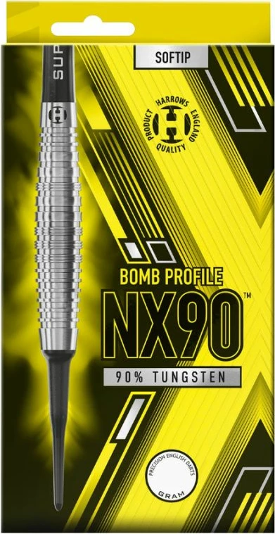 Shigjeta darts Harrows, unisex, të verdha/gri