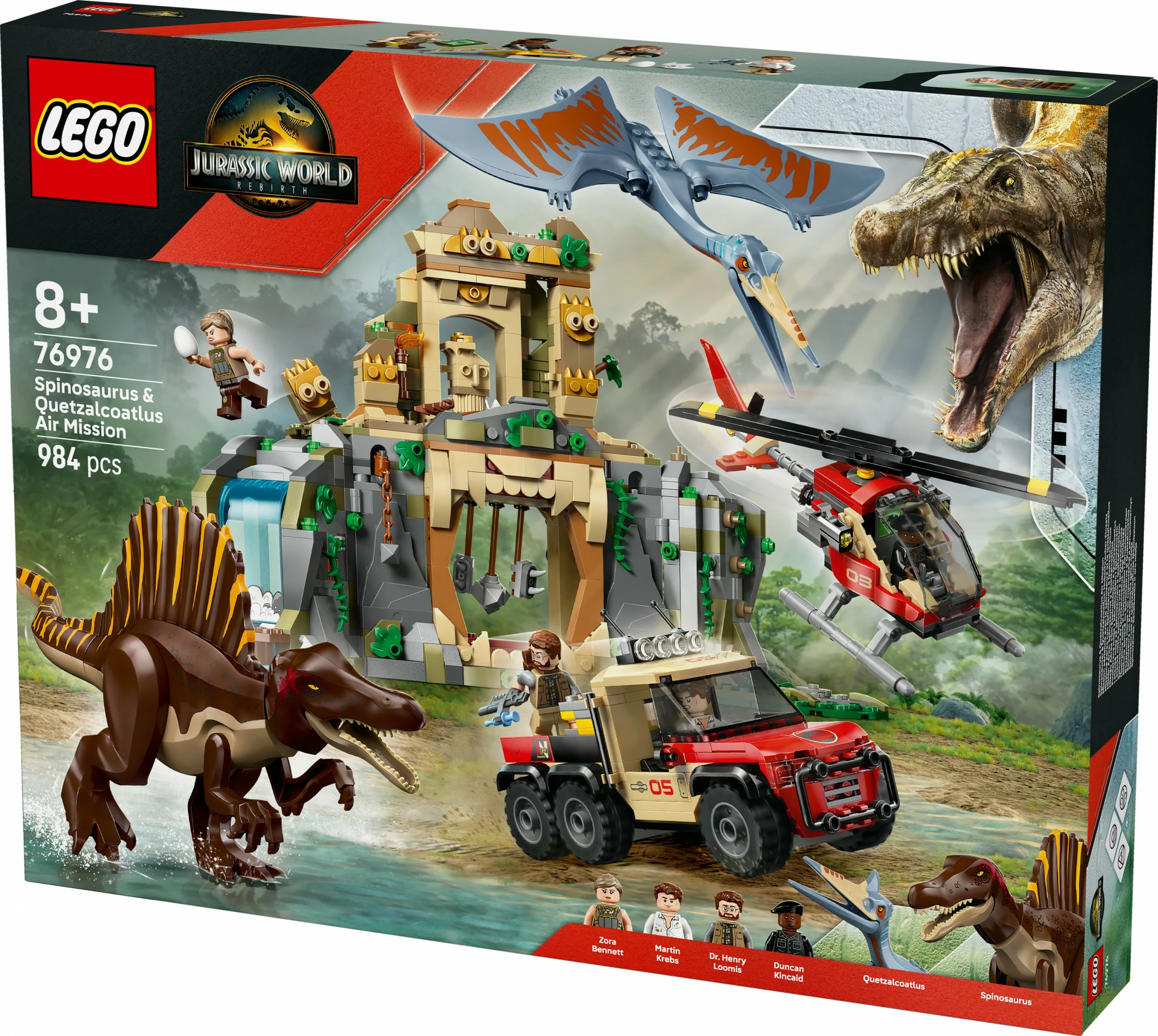 Set ndërtimi LEGO Jurassic World 76976, 984 pjesë, shumëngjyrësh