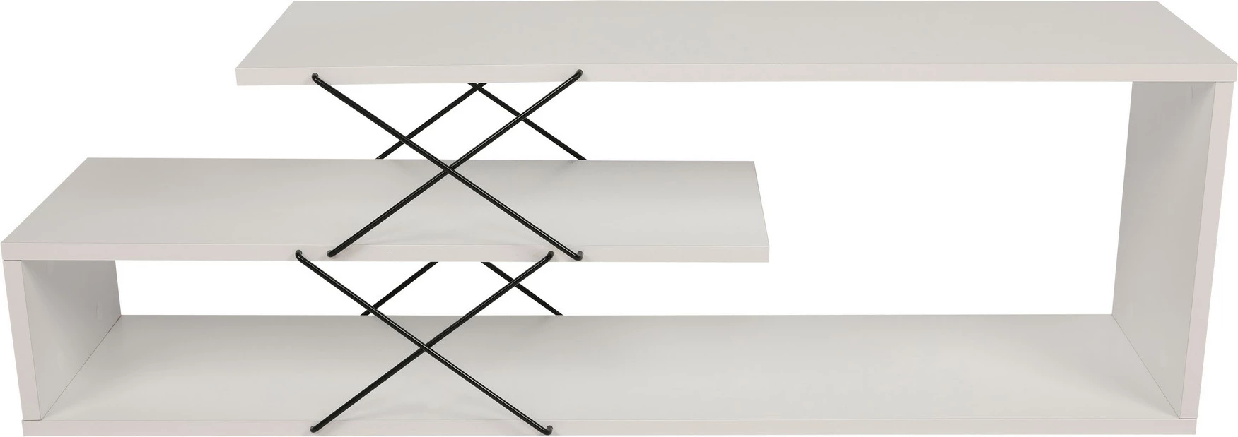 Komodë TV Hanah Home, Zigzag, e bardhë