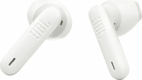 Kufje JBL Wave Flex 2, Bluetooth 5.3, driver 12 mm, 40 orë me kuti karikimi, IP54, të bardha