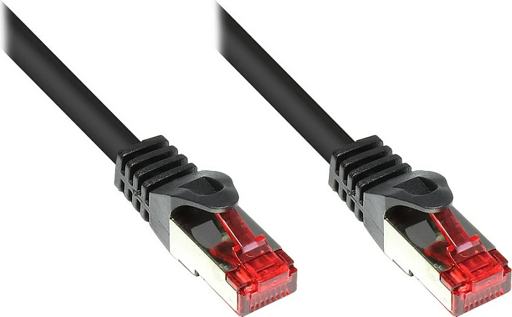 Kabllo rrjeti GoodConnections Cat6 1m, S/FTP, RJ-45, e zezë