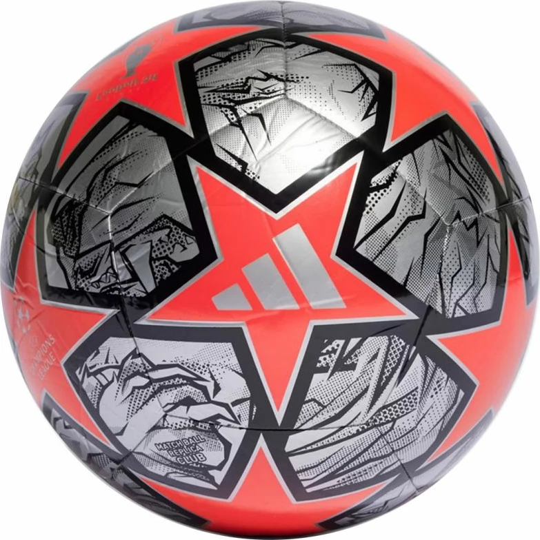Topi i futbollit adidas për meshkuj dhe femra, i kuq dhe gri [Madhësia: 4]