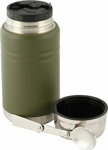 Termos ushqimi M-TAC UN-R02-750A me lugë të palosshme, 750 ml, jeshile ulliri