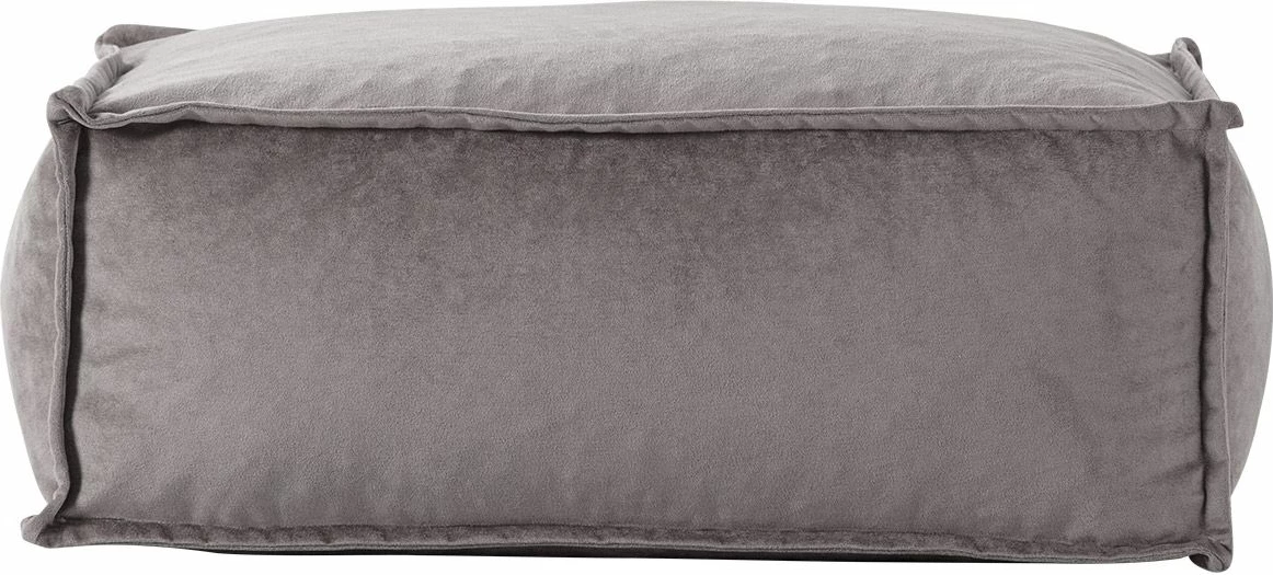 Karrige një vend me pouffe, ngjyrë gri e çelët, Atelier del Sofa, Notre Set