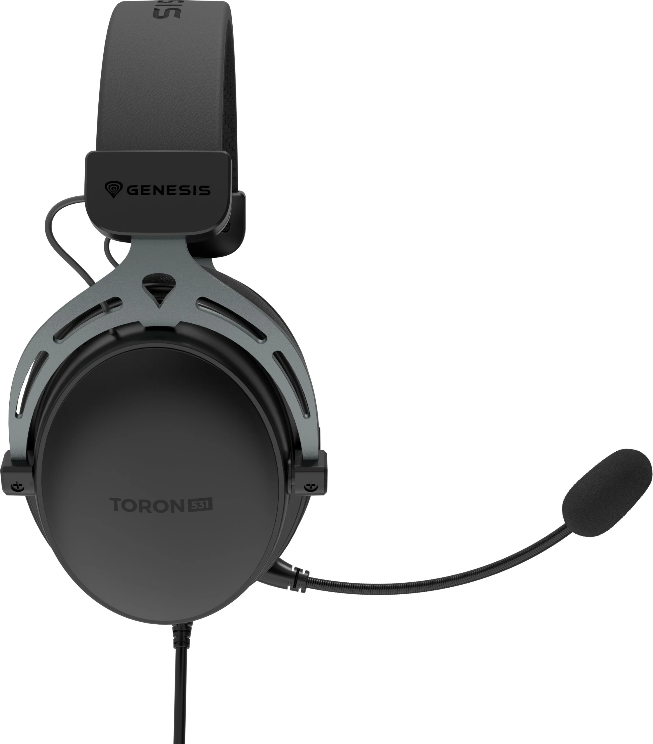 Kufje gaming Genesis Toron 531, me kabllo, mikrofon i ndashëm, 3.5mm, e zezë