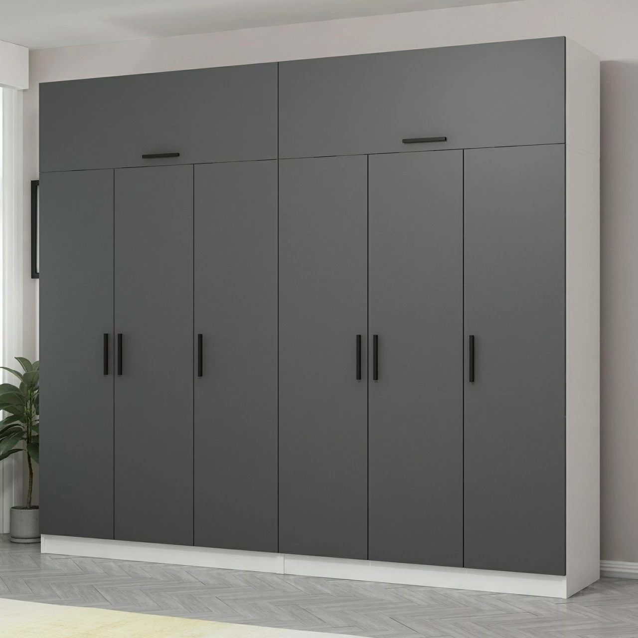 Dollap i madh, ngjyrë antracit, Skye Decor, 5149