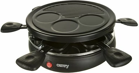 Grill raclette elektrik CAMRY CR6606 1200W 6 tiganë raclette, i zi