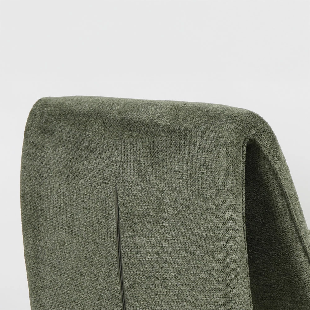 Karrige e ulët Flow, ngjyrë ulliri, 65x91x76cm