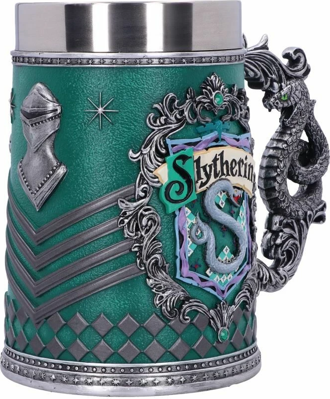 Kupë koleksionuese NEMESIS NOW Harry Potter Slytherin, resin e pikturuar me dorë, jeshile/argjend