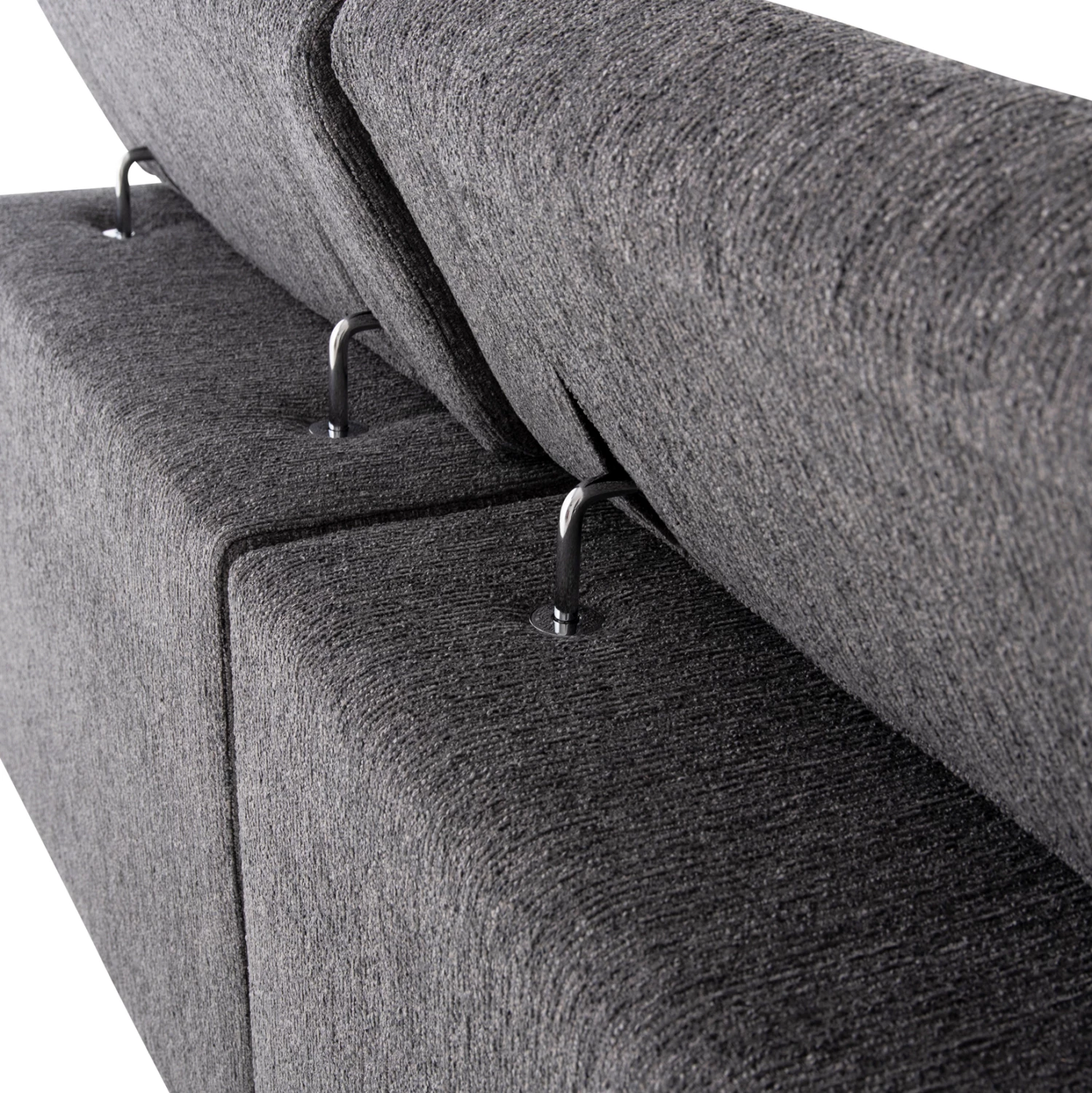 Këndore e majtë me 5 ulëse, me recline, ngjyrë gri, LUNARIS CD3316.01L, 307x267x94cm