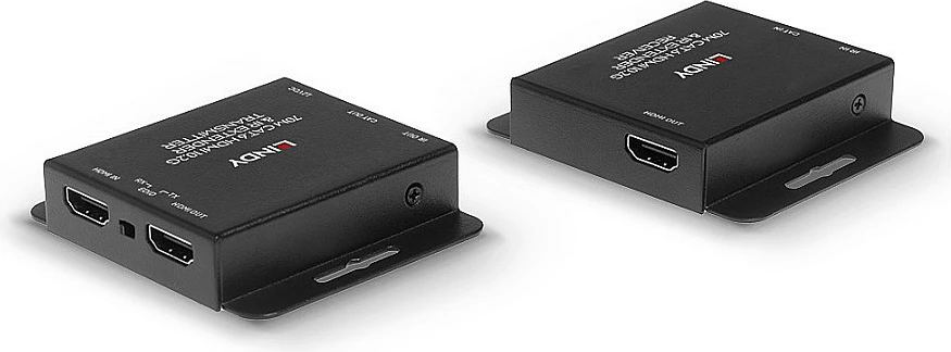 Zgjatës HDMI LINDY 70m Cat6 4K30 me IR, PoC, Loop Out, i zi