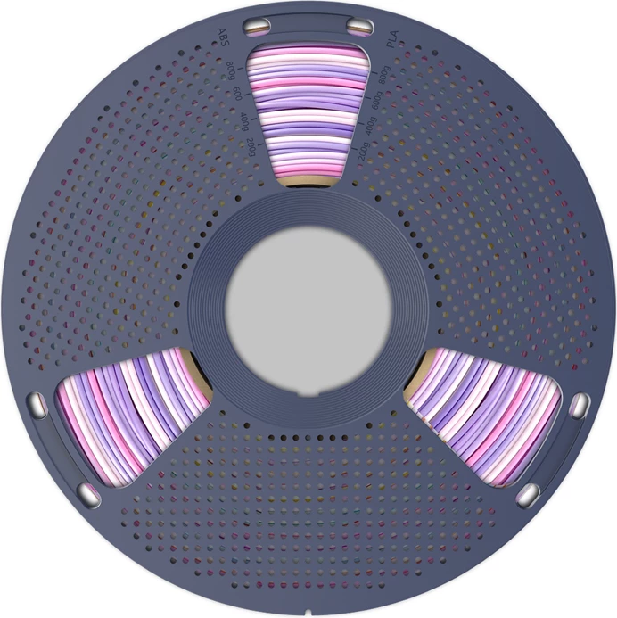 Filament 3D Sunlu PLA+ Silk R 03 1.75 mm 1 kg Rainbow