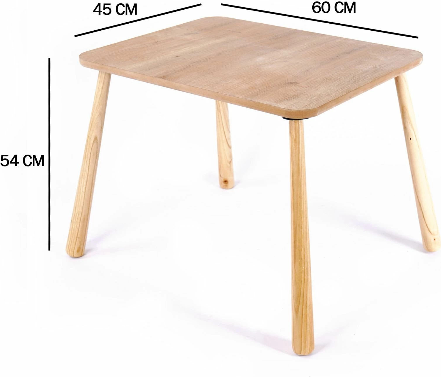 Set tavoline për fëmijë Skye Decor, BLTYZ-AKTV061, 12 pjesë, ngjyrë lisi