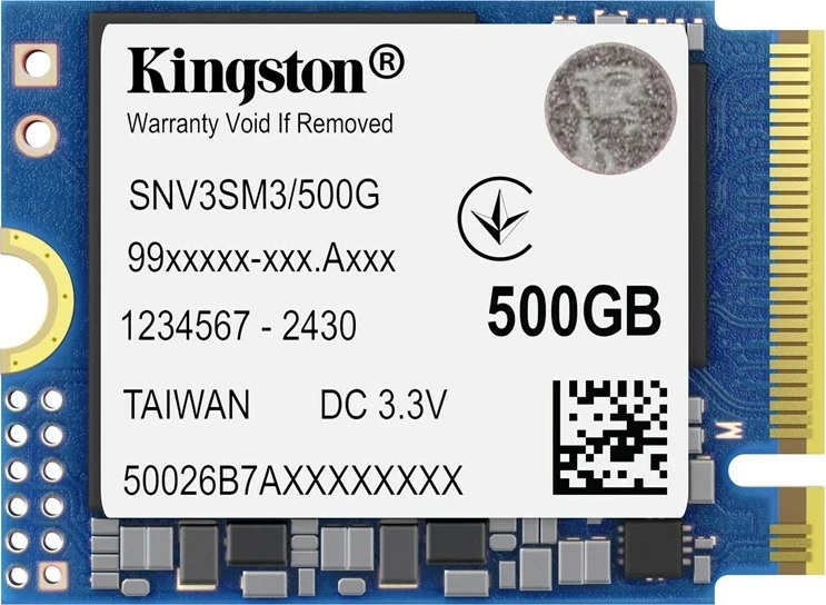 SSD Kingston NV3, 500 GB, M.2 2230, PCIe 4.0