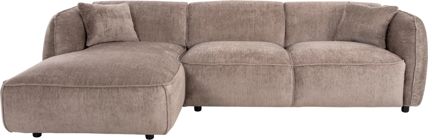 Divan qoshe majtas TREAT FH3277.02L ngjyrë bezhë e errët 270x163x74 cm