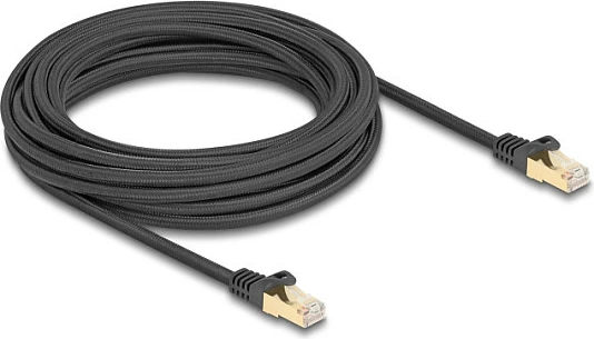 Kablë rrjeti DeLOCK Cat6a S/FTP RJ45 7.5m, e zezë