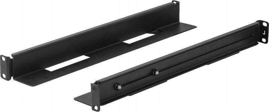 Shina montimi Lanberg AK-1901-B për kabinet rack 19\", 1U, rrëshqitëse, 397-680 mm, 90 kg, e zezë