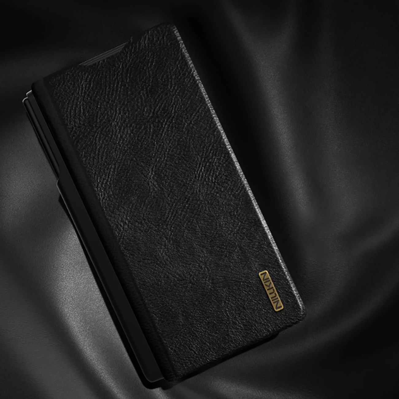 Mbështjellës Nillkin Qin Pro për Samsung Galaxy Z Fold 7 me hapësirë për S Pen, zi