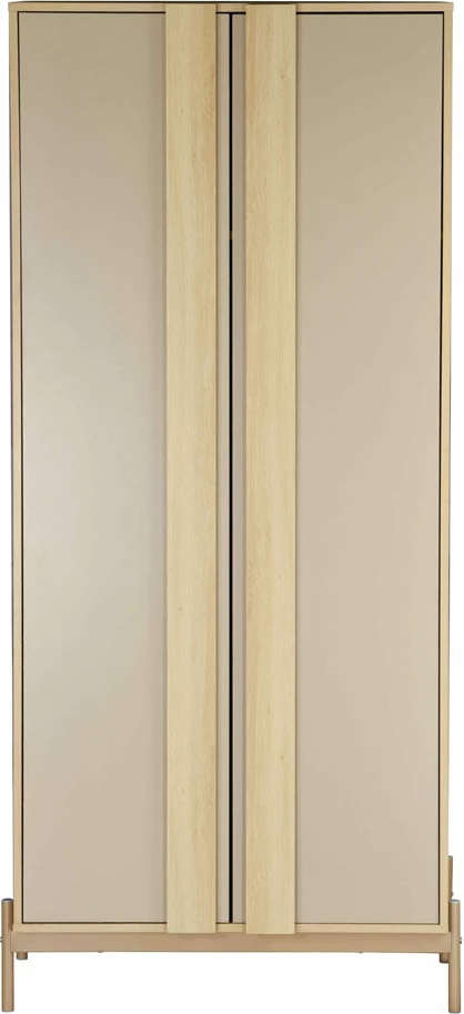 Dollap me 2 dyer, ngjyrë latte-sonoma, 84.6x50x185 cm