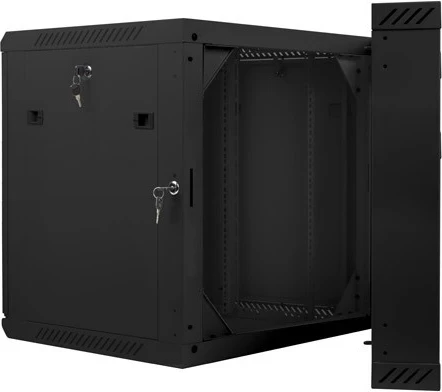 Kabinet Lanberg WF02-6612-10B, 19", me xham, i zi 
