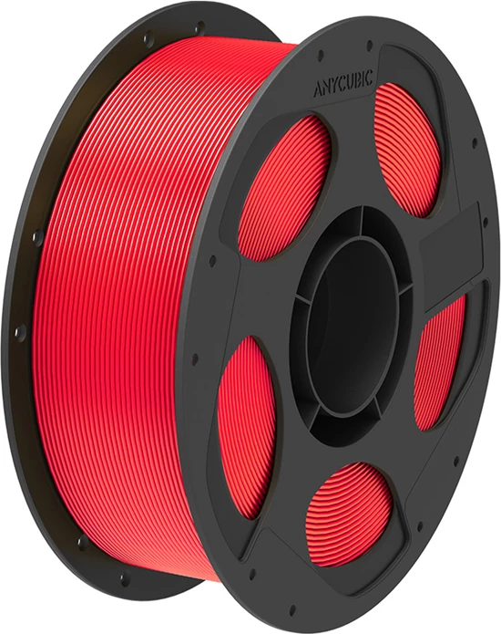 Fije filamenti PLA Silk, Anycubic, IPHSCSD-103-4, 1.75 mm, kompatibile me shumicën e FDM dhe ACE Pro me çip, set 4 copë, e bardhë/ e kuqe/ jeshile/ ari