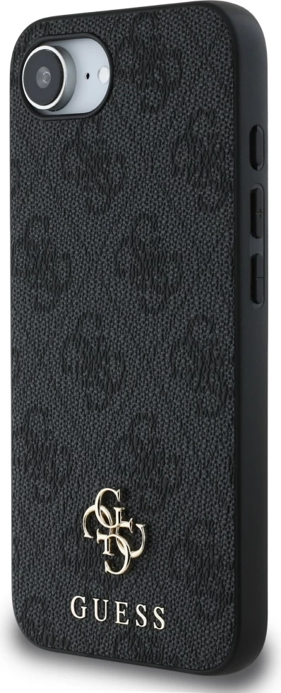 Mbështjellës Guess 4G Small 4G and Classic MagSafe për iPhone 16e, i zi
