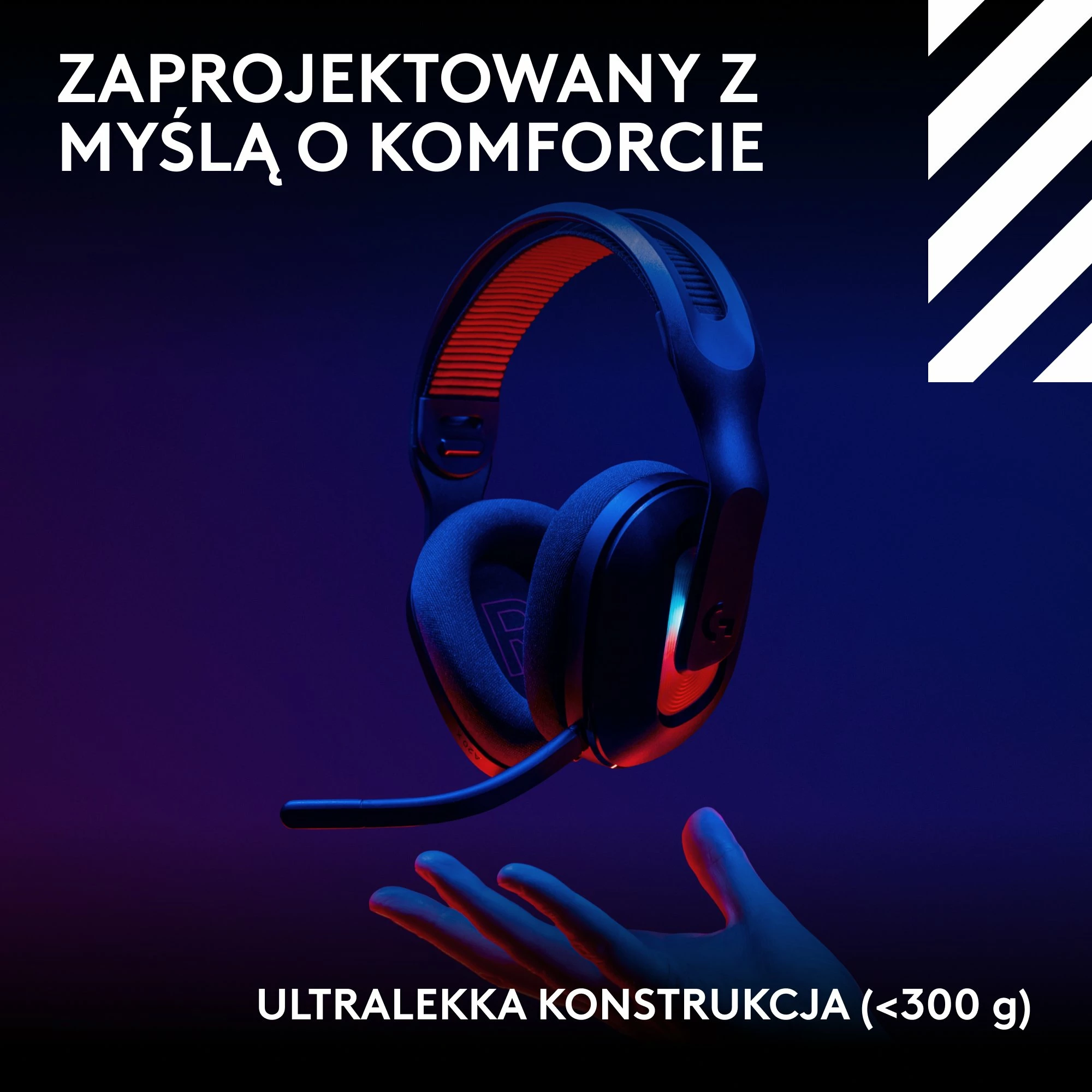 Kufje gaming Logitech Astro A20 X (939-002247), pa kabllo LIGHTSPEED 24-bit, USB-C, RGB, 40mm, me mikrofon, e zezë
