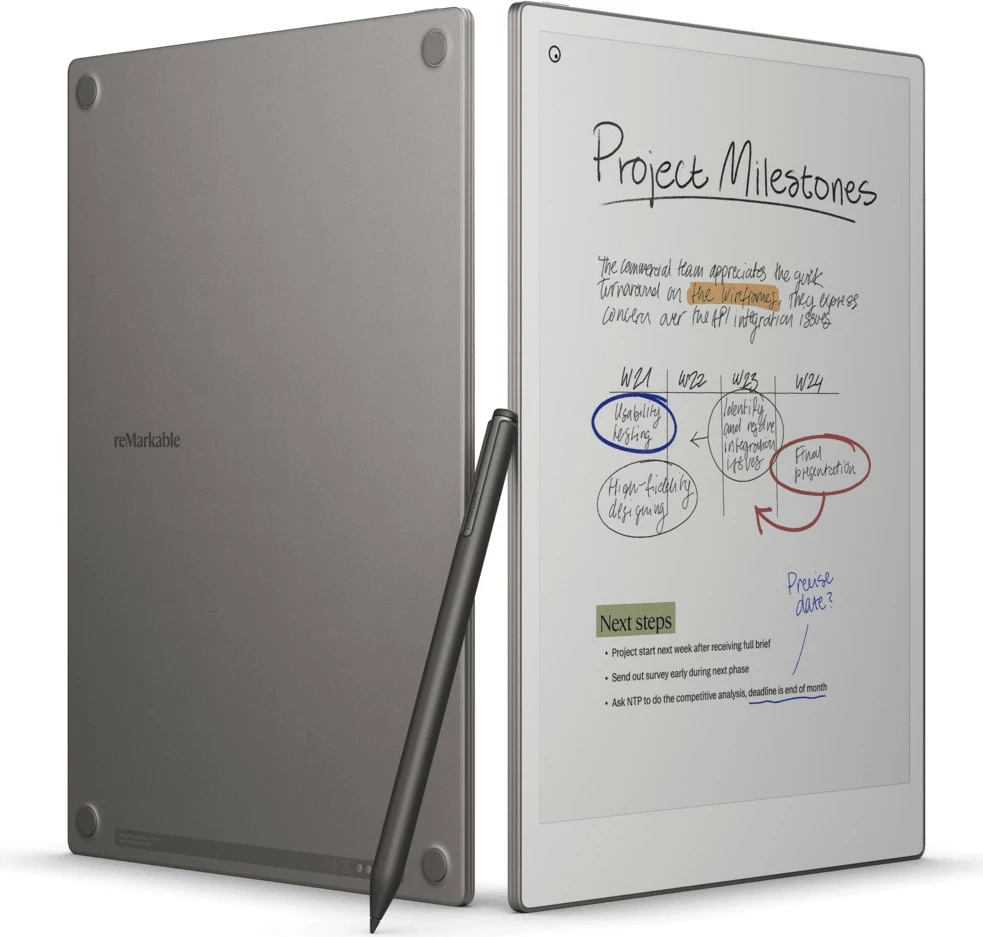 Tablet E-ink reMarkable Paper Pro 11.8\", 64 GB + Marker Plus set