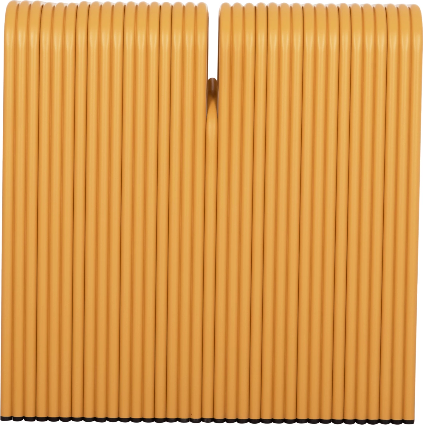Tavolinë ngrënieje INTREPID, alumin, ngjyrë mustard, 120x70x70.5cm