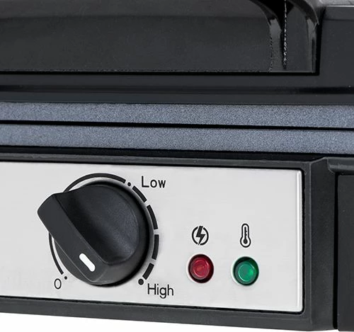 Aparat për vafla Adler AD 3049 1800W, 4 vafla, kontroll temperature, i zi