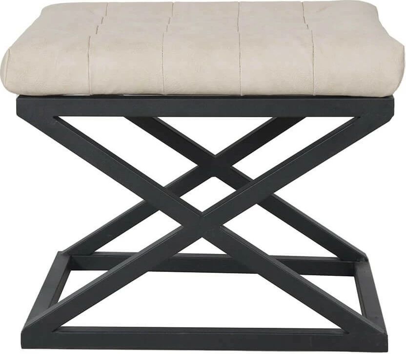 Puf Atelier del Sofa, kapraz, e zezë dhe e bardhë