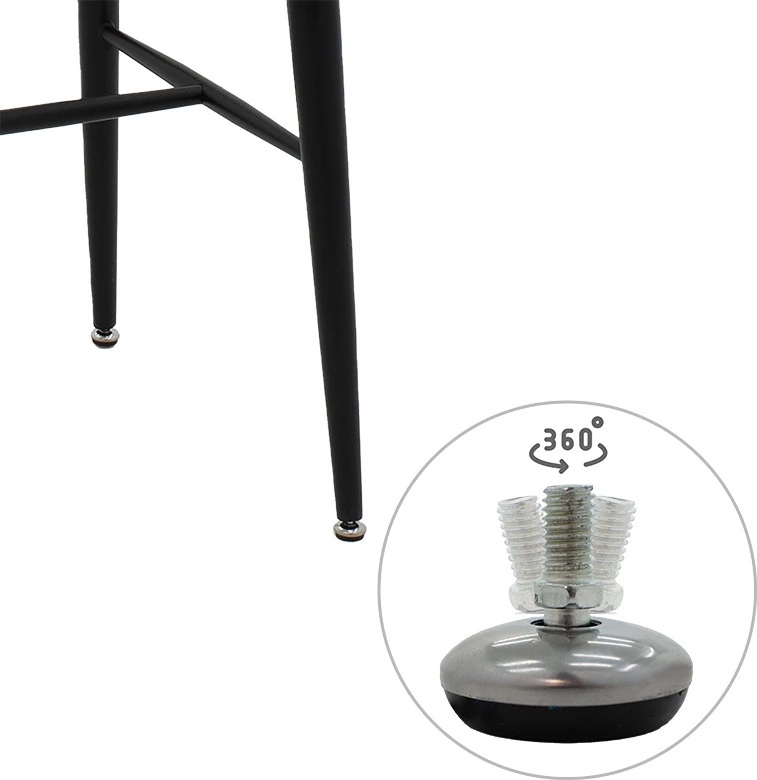 Tavolinë për bar Harriet, MDF e bardhë-e zezë, 120x60x105cm