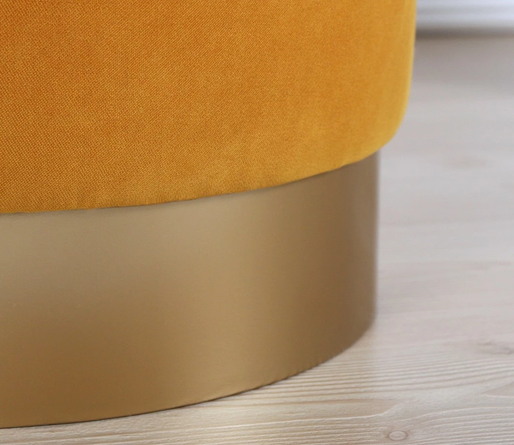 Puf kadife ngjyrë mustard, Atelier del Sofa, Memfis