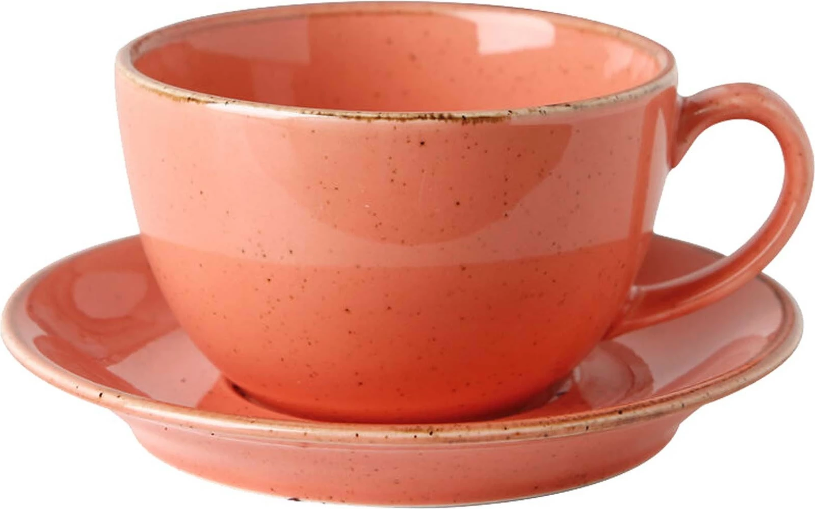 Filxhan porcelani Porland Seasons Amber 250 ml, portokalli, set 6 copë