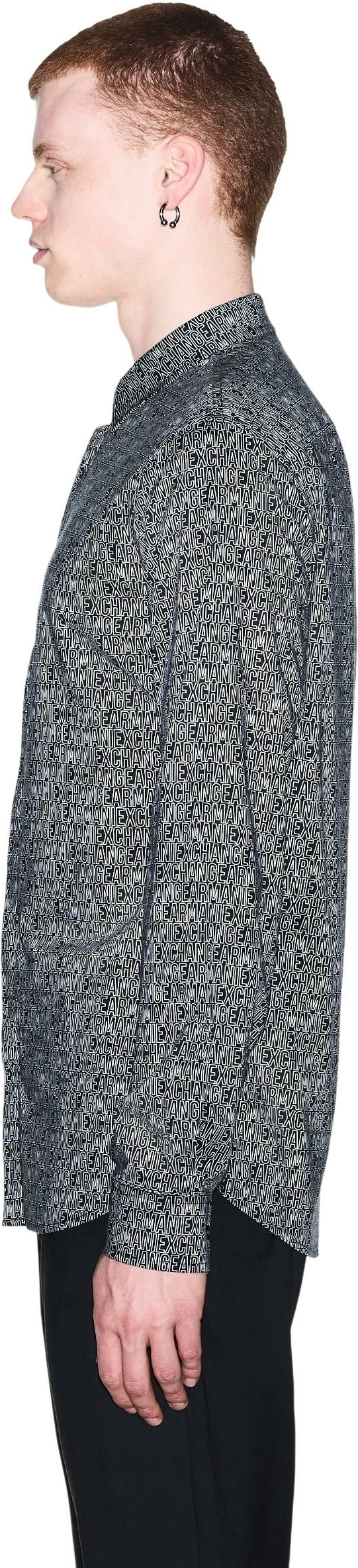 Këmishë për meshkuj Armani Exchange XM000625 AF13184, e zezë/bardhë [Madhësia: XL]