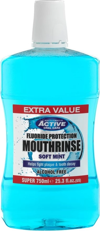 Shpëlarës goje Beauty Formulas Active pa alkool 750ml