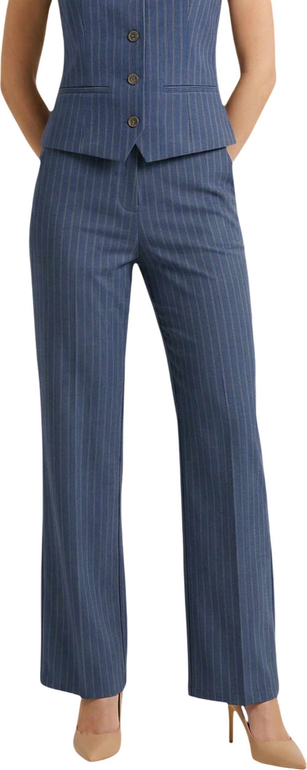Pantallona I am Gessato 95108 për femra, blu denim [Madhësia: S]