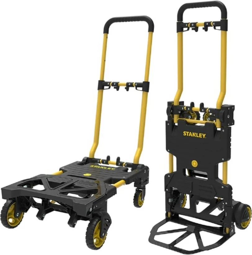 Karrocë transporti 2në1 Stanley SXWTD-FT585, 70/137 kg, e palosshme, e zezë/verdhë