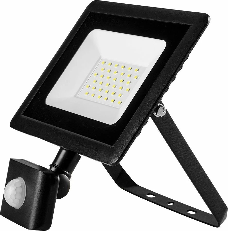 Reflektor LED Neo 99-049 30W 2400 lm 230V me sensor lëvizjeje IP65, i zi
