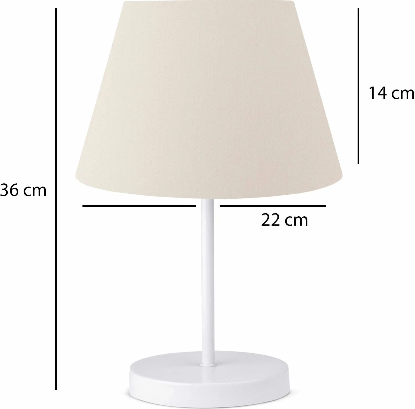 Llambë tavoline Opviq, AYD-3121, ngjyrë krem