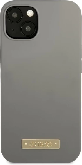 Mbështjellës Guess GUHMP13MSPLG për iPhone 13 6.1", silikon, MagSafe, gri