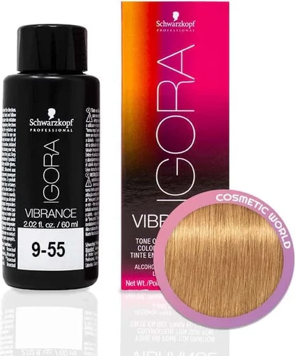 Ngjyrë për flokë Semi Permanente IG Vibrance 9-55 Extra Light Blonde Gold Extra, 60 ml