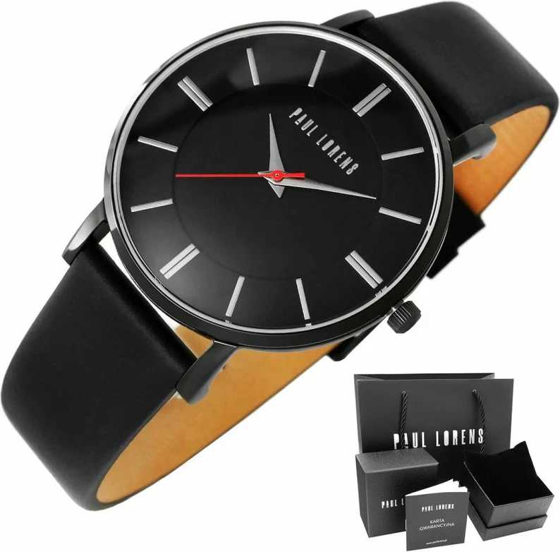 Orë dore për meshkuj Paul Lorens, e zezë