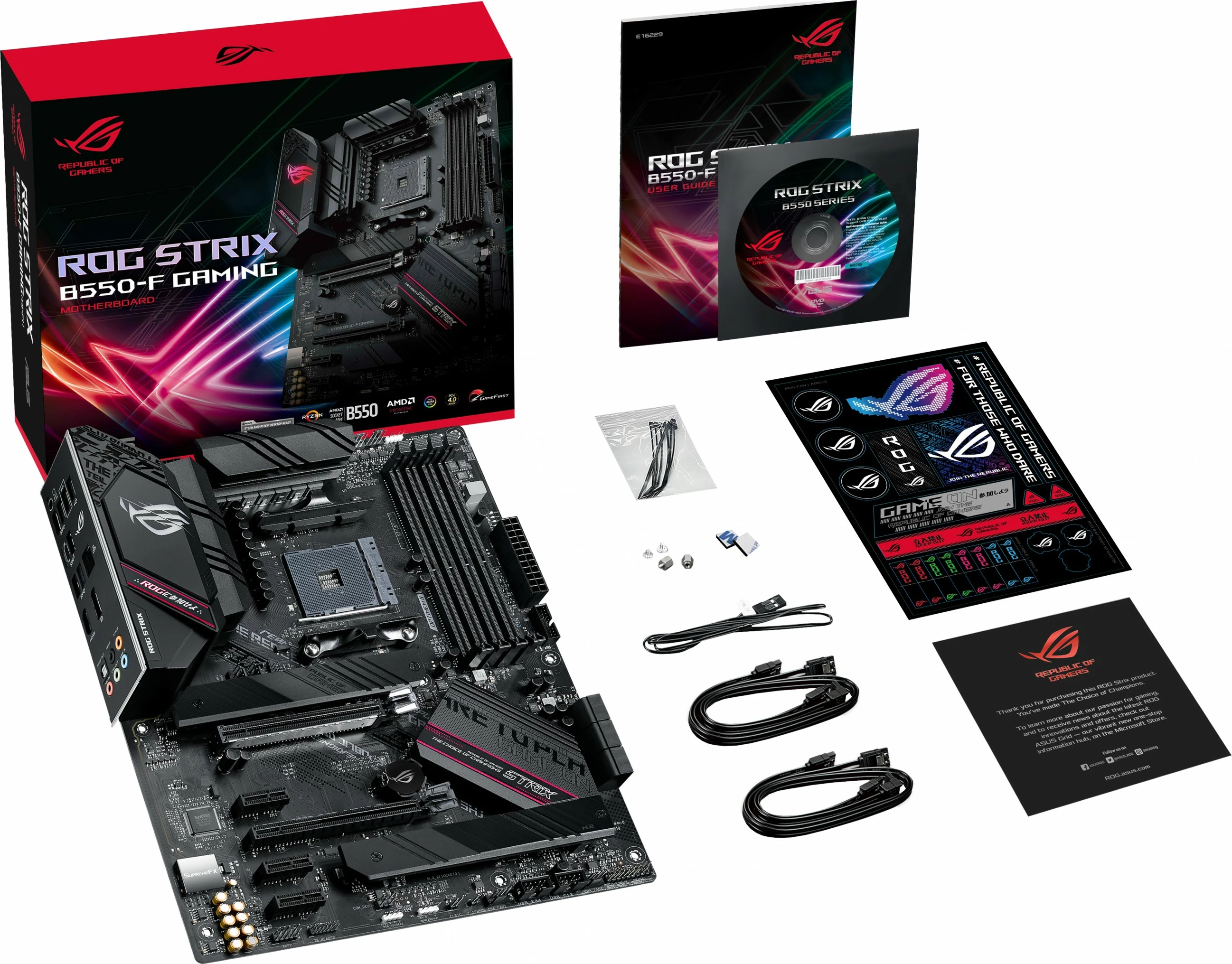Pllakë amë ASUS ROG STRIX B550-F GAMING, Socket AM4, DDR4-SDRAM, 128 GB