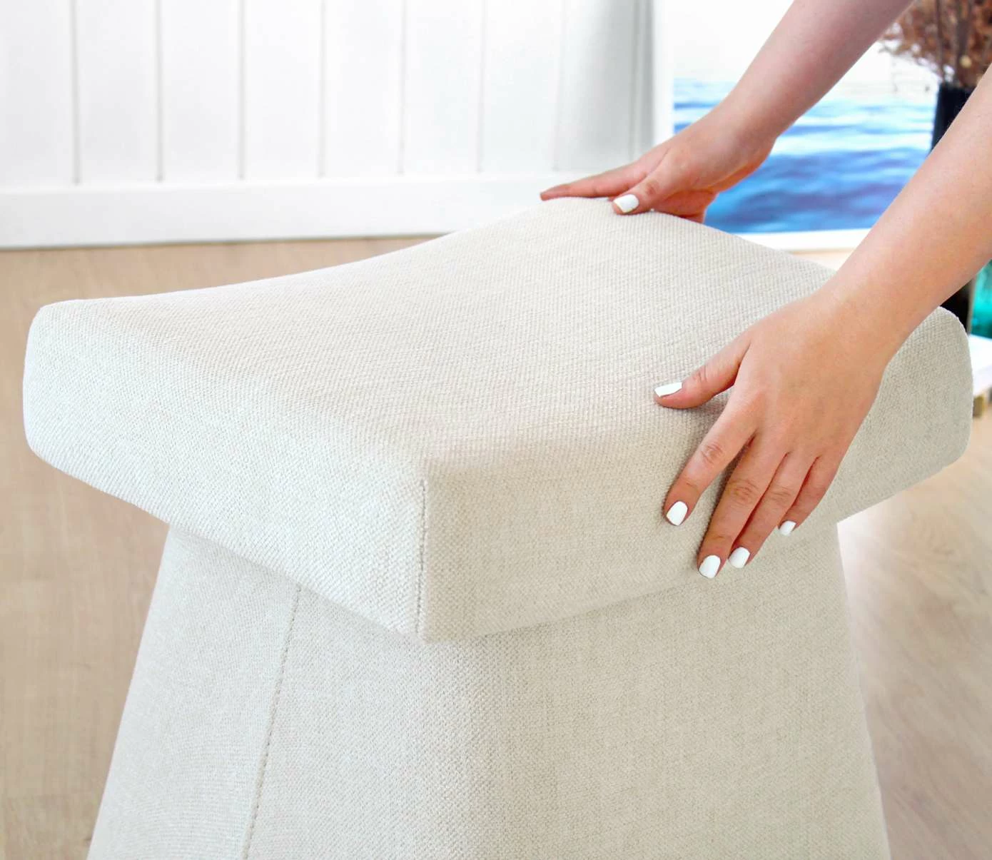 Puf krem Atelier del Sofa, Gurrata